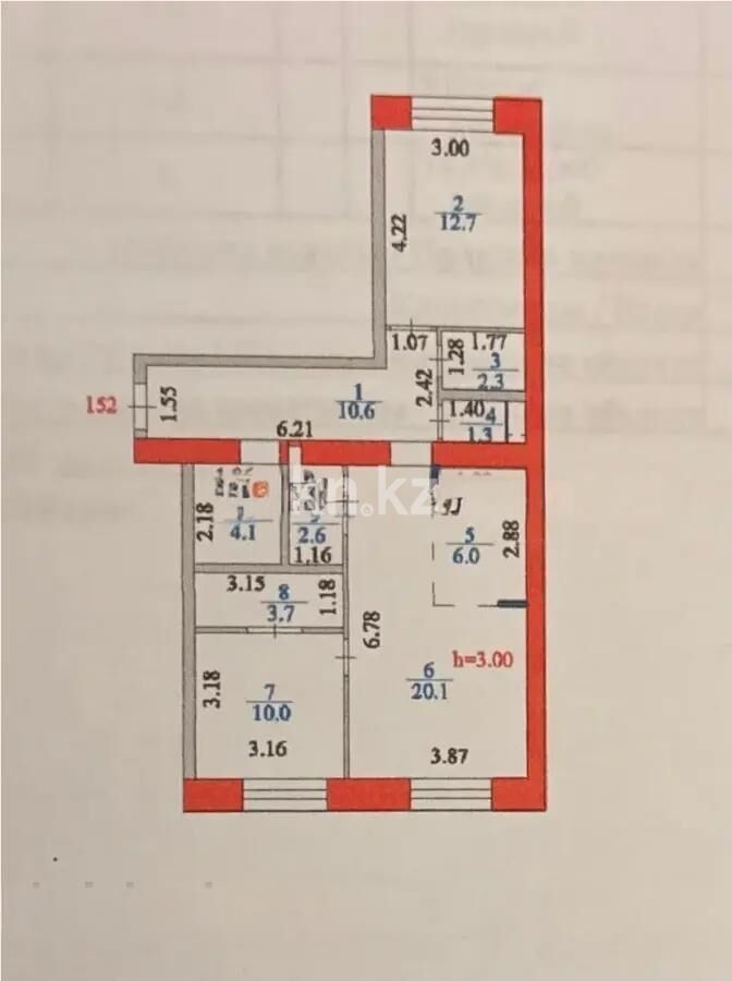 Продажа 3-комнатной квартиры, 74 м² - Продажа трехкомнатных квартир в кирпичном доме в Казахстане - страница 49 фото 10 из 10