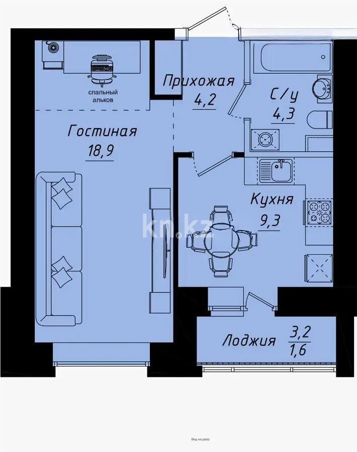 Продажа 1-комнатной квартиры, 39 м² - Недвижимость в Астане - страница 15 фото 1 из 1