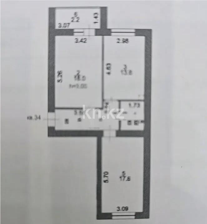 Продажа 2-комнатной квартиры, 62.6 м² - Продажа двухкомнатных квартир в р-не Сарайшык Астаны - страница 35 фото 1 из 1