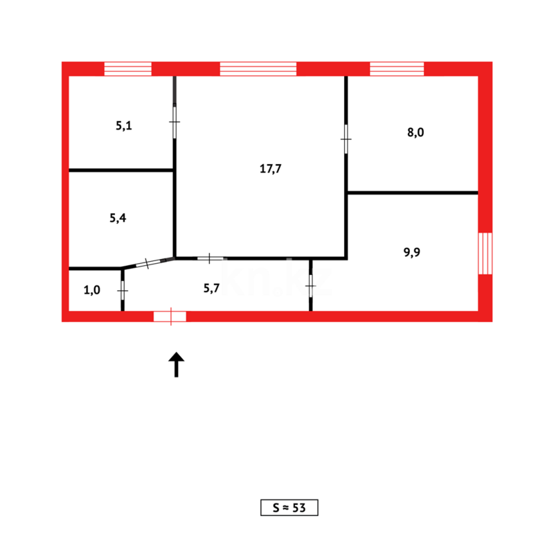 Продажа 3-комнатной квартиры, 52 м² - Продажа трехкомнатных квартир в Темиртау - страница 8 фото 18 из 18