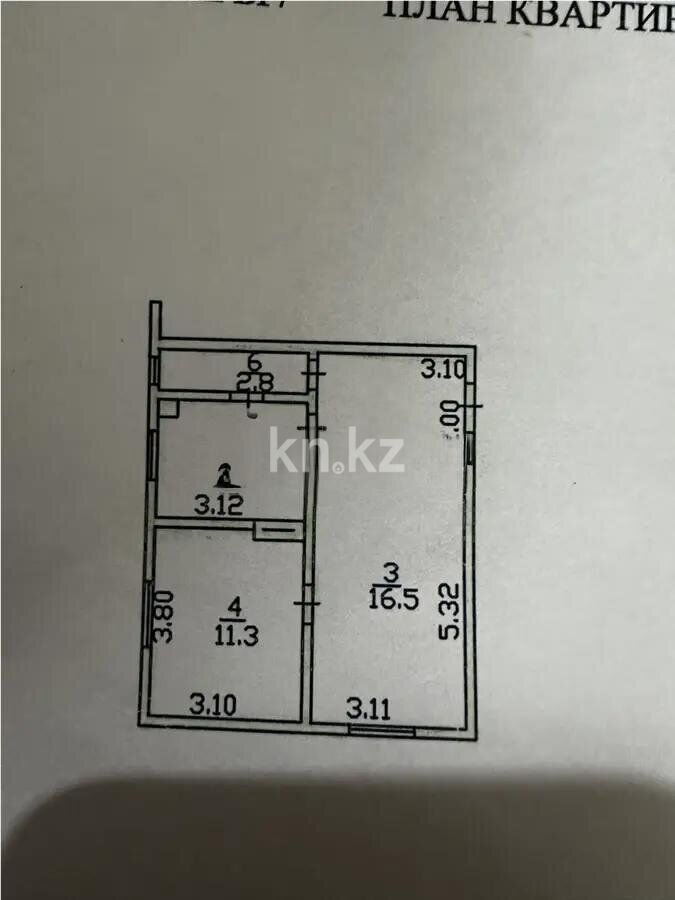 Продажа 2-комнатной квартиры, 44.4 м² - Продажа квартир в Турксибском р-не Алматы - страница 6 фото 6 из 6
