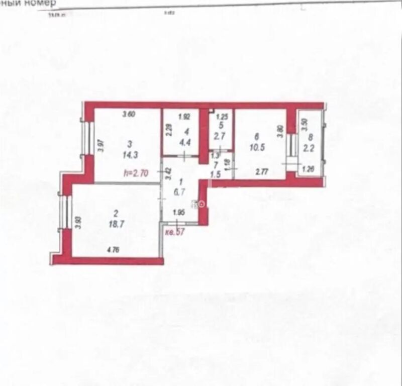 Продажа 2-комнатной квартиры, 65 м² - Продажа двухкомнатных квартир в монолитно-каркасном доме в Астане - страница 37 фото 7 из 7