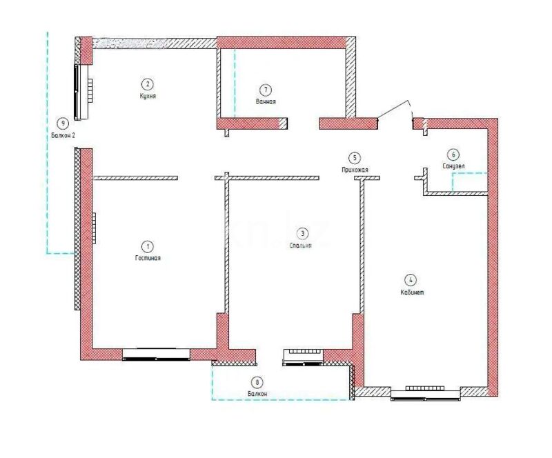 Продажа 3-комнатной квартиры, 75 м² - Продажа трехкомнатных квартир в Наурызбайском р-не Алматы - страница 17 фото 8 из 8