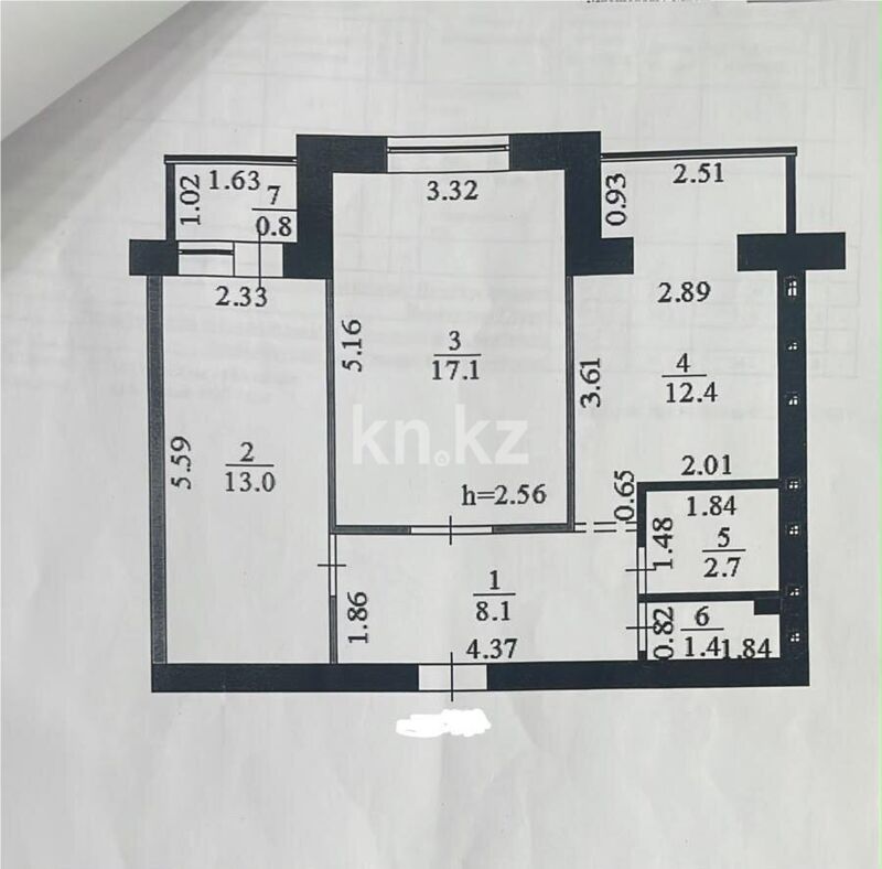 Продажа 2-комнатной квартиры, 55.5 м² - Продажа  двухкомнатных квартир в новостройках Астаны фото 10 из 10
