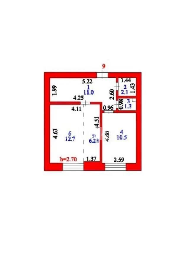 Продажа 2-комнатной квартиры, 44 м² - Продажа двухкомнатных квартир в кирпичном доме в Казахстане фото 5 из 5