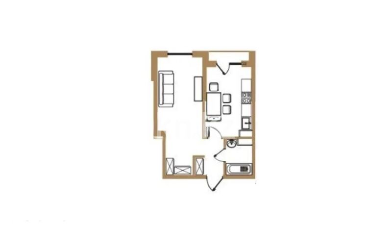 Продажа 1-комнатной квартиры, 38 м² - Продажа однокомнатных квартир в Турксибском р-не Алматы - страница 13 фото 1 из 1
