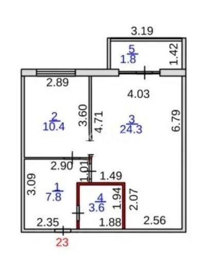 Продажа 2-комнатной квартиры, 50 м² - Продажа двухкомнатных квартир в монолитно-каркасном доме в Караганде - страница 3 фото 1 из 1
