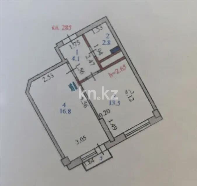 Продажа 1-комнатной квартиры, 37 м² - Продажа однокомнатных квартир в Астане - страница 5 фото 3 из 3