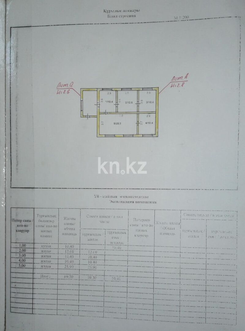 Продажа 5-комнатного дома, 70 м² - Продажа домов, коттеджей в Акмолинской области фото 3 из 3