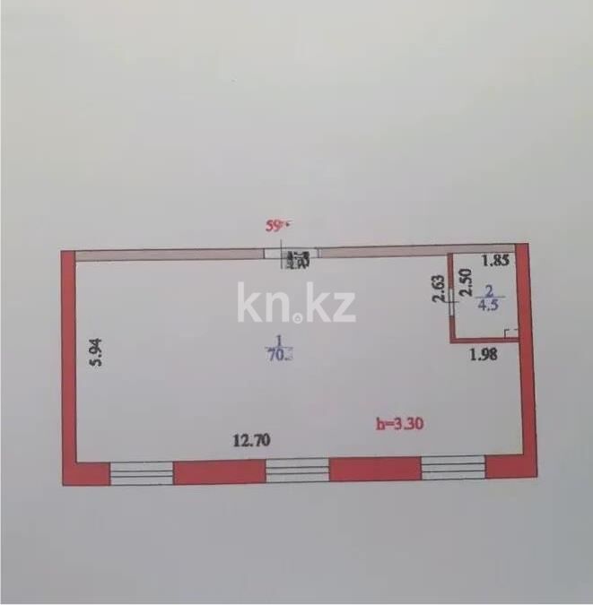 Продажа 1-комнатной квартиры, 74.8 м² - Продажа однокомнатных квартир в р-не Есиль Астаны - страница 18 фото 1 из 1