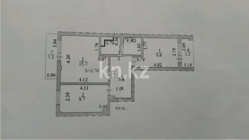 Продажа 2-комнатной квартиры, 50.5 м² - Продажа квартир в Казахстане - страница 23 фото 1 из 1