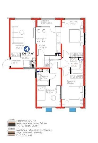 Продажа 4-комнатной квартиры, 106 м² - Продажа четырехкомнатных квартир в Турксибском р-не Алматы фото 1 из 1