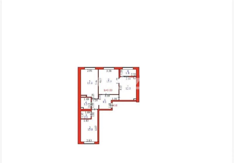 Продажа 3-комнатной квартиры, 73.4 м² - Продажа трехкомнатных квартир в кирпичном доме в Казахстане - страница 86 фото 1 из 1