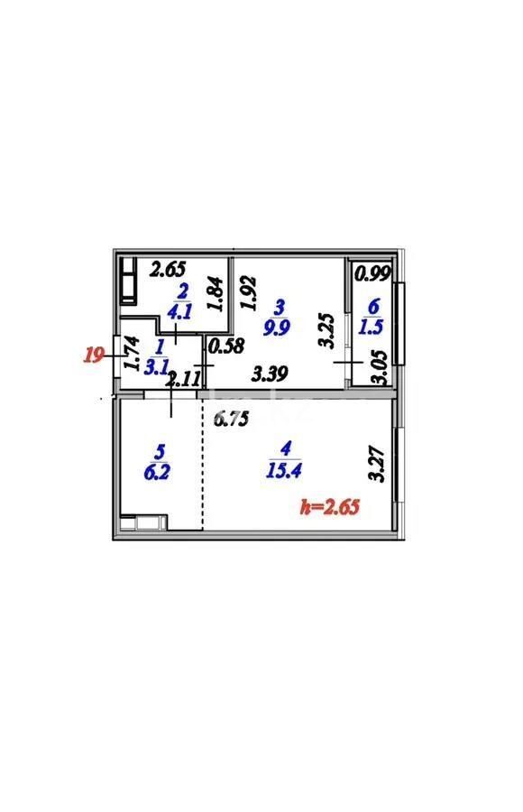 Продажа 1-комнатной квартиры, 41 м² - Продажа однокомнатных квартир в р-не Есиль Астаны - страница 21 фото 1 из 1