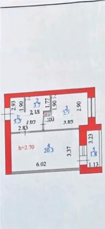 Продажа 1-комнатной квартиры, 40.6 м² - Продажа однокомнатных квартир в р-не Сарайшык Астаны - страница 18 фото 4 из 4