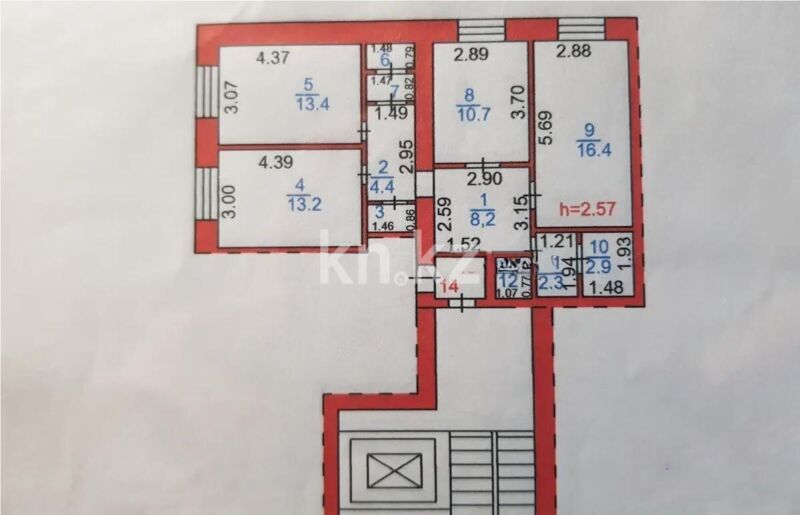 Продажа 3-комнатной квартиры, 76 м² - Продажа трехкомнатных квартир от собственников в Караганде - страница 6 фото 7 из 7