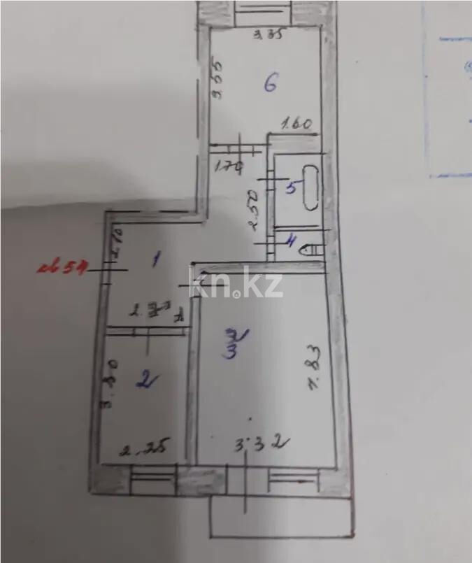 Продажа 2-комнатной квартиры, 50 м² - Продажа квартир в панельном доме в Астане - страница 16 фото 5 из 5