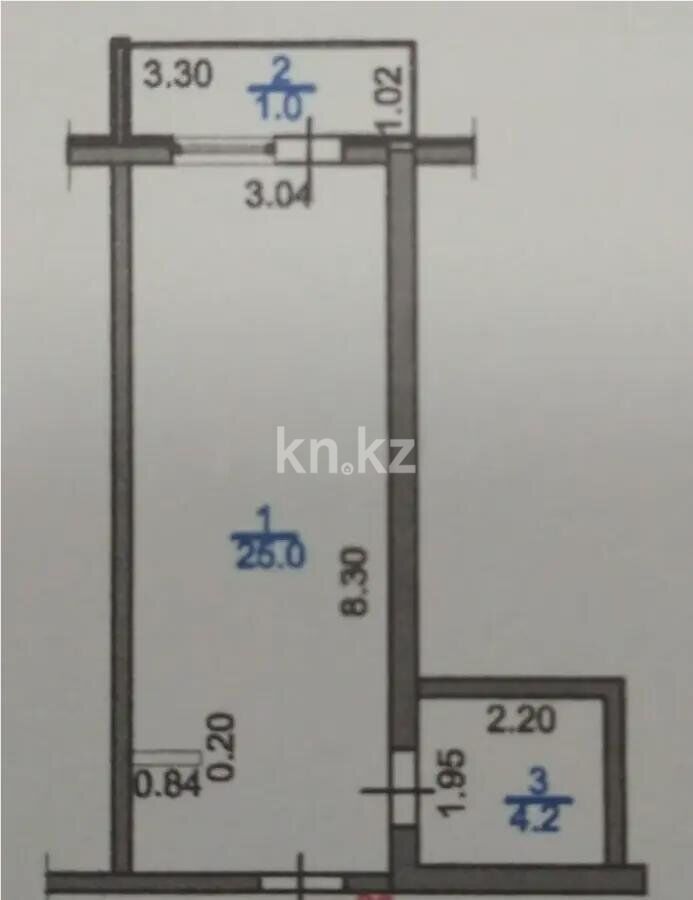 Продажа 1-комнатной квартиры, 31 м² - Продажа однокомнатных квартир от собственников в Алматы - страница 5 фото 4 из 4