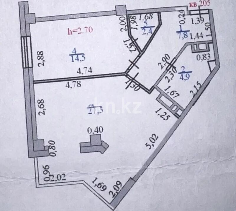 Продажа 2-комнатной квартиры, 57 м² - Продажа двухкомнатных квартир в р-не Алматы Астаны - страница 3 фото 5 из 5