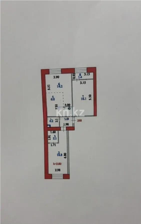 Продажа 3-комнатной квартиры, 68 м² - Продажа квартир в кирпичном доме в Астане - страница 33 фото 7 из 7