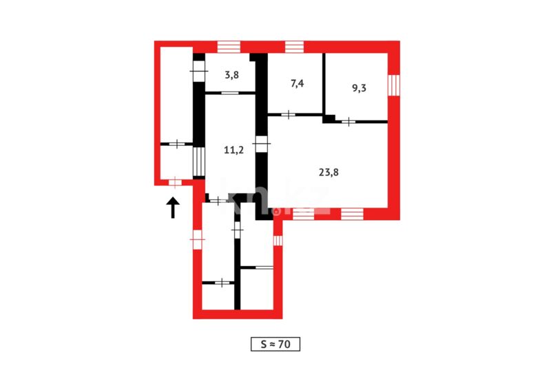 Продажа 3-комнатного дома, 69.3 м² - Недвижимость в Темиртау - страница 18 фото 7 из 7