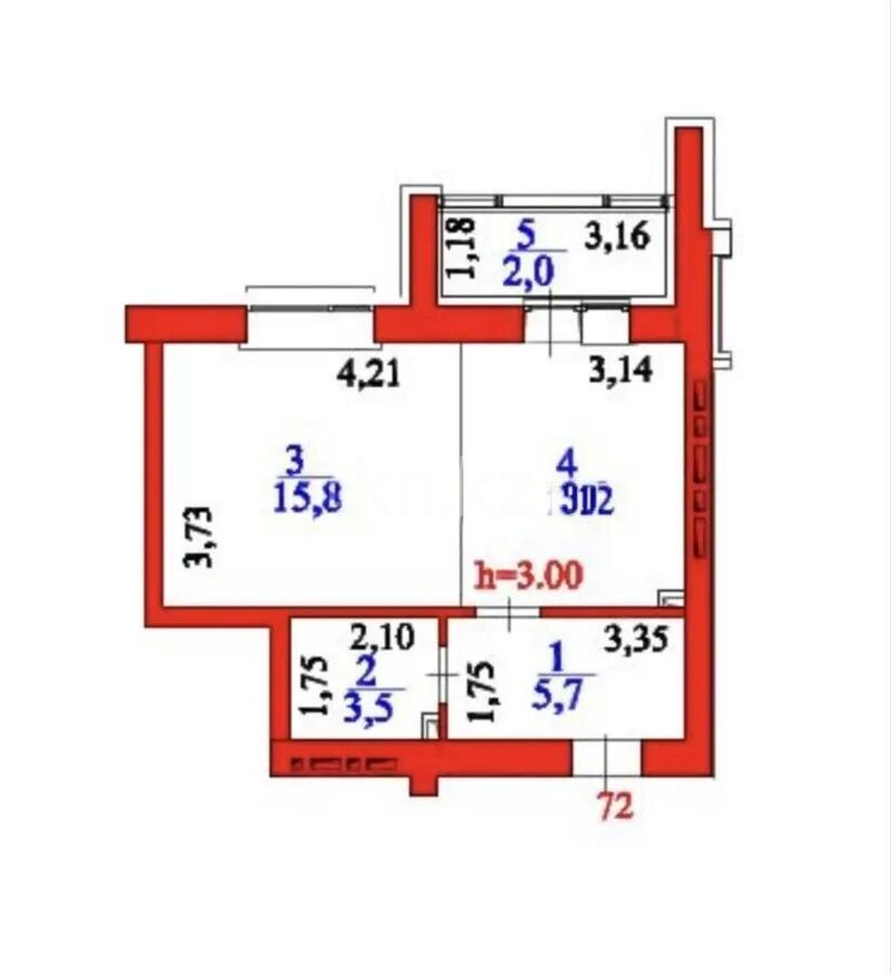 Продажа 1-комнатной квартиры, 38.2 м² - Продажа квартир в Астане - страница 10 фото 1 из 1