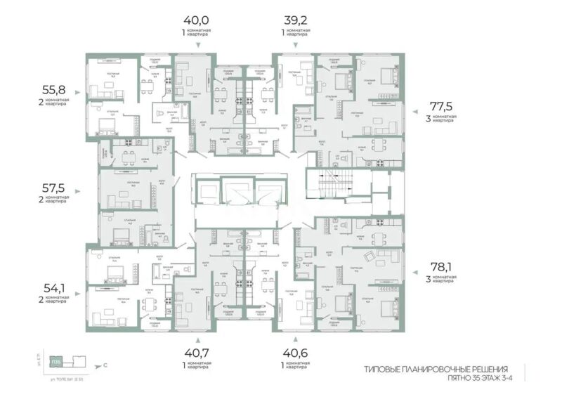 Продажа 2-комнатной квартиры, 54 м² - Продажа двухкомнатных квартир в блочном доме в Казахстане - страница 20 фото 1 из 1