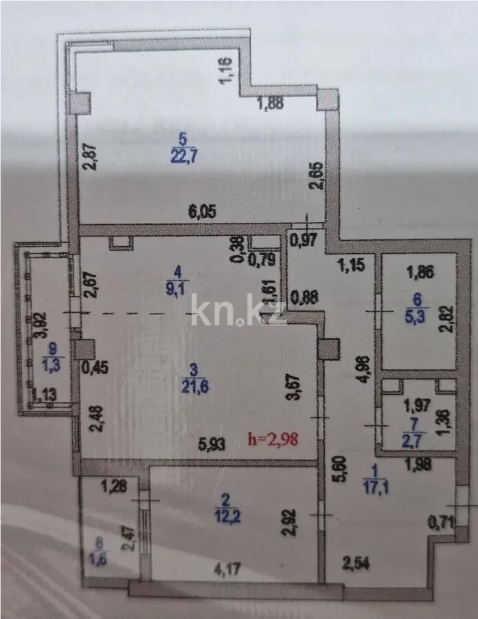 Продажа 3-комнатной квартиры, 90.7 м² - Продажа трехкомнатных квартир в монолитно-каркасном доме в Казахстане - страница 89 фото 5 из 5