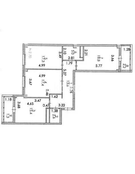 Продажа 3-комнатной квартиры, 93.6 м² - Продажа квартир в монолитно-каркасном доме в Астане - страница 116 фото 7 из 7