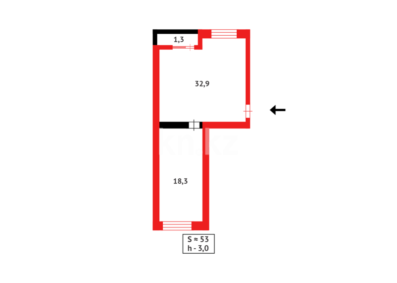 Продажа 2-комнатной квартиры, 52 м² - Продажа двухкомнатных квартир в Майкудуке Караганды - страница 10 фото 20 из 20
