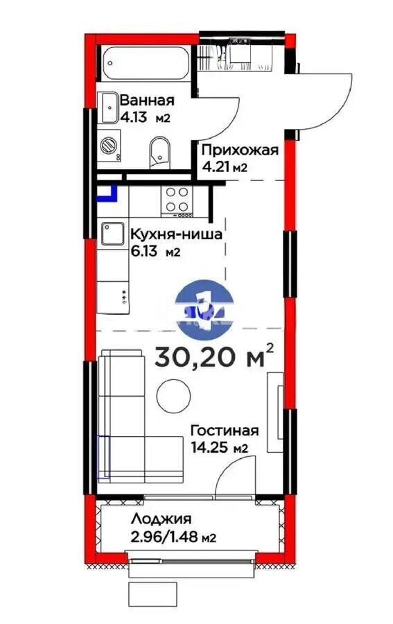 Продажа 1-комнатной квартиры, 30.2 м² - Продажа недвижимости в Казахстане - страница 6 фото 2 из 2