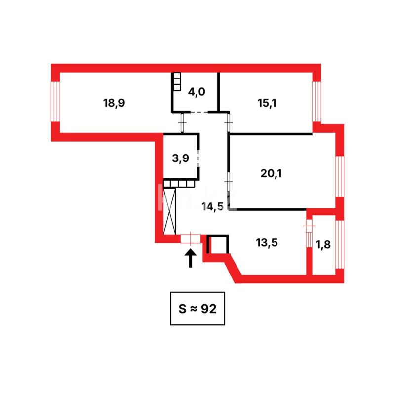 Продажа 3-комнатной квартиры, 92 м² - Продажа трехкомнатных квартир от собственников в Казахстане - страница 205 фото 2 из 2
