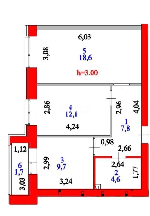 Продажа 2-комнатной квартиры, 55 м² - Недвижимость в Астане - страница 15 фото 6 из 6
