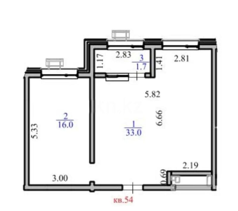 Продажа 2-комнатной квартиры, 50.7 м² - Продажа двухкомнатных квартир в Жетысуском р-не Алматы - страница 8 фото 2 из 2