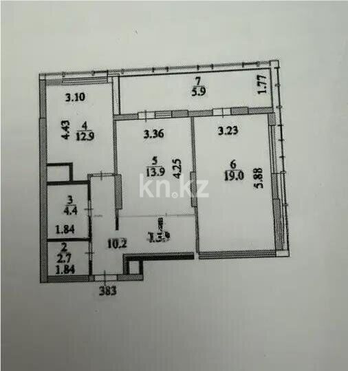 Продажа 2-комнатной квартиры, 69 м² - Продажа двухкомнатных квартир в р-не Есиль Астаны фото 1 из 1