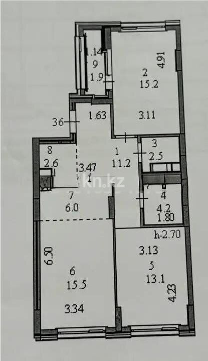 Продажа 3-комнатной квартиры, 72.3 м² - Продажа  трехкомнатных квартир в новостройках Астаны - страница 14 фото 6 из 6