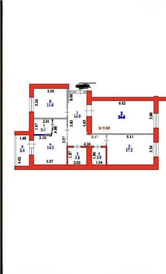 Продажа 3-комнатной квартиры, 96.1 м² - Продажа трехкомнатных квартир в кирпичном доме в Казахстане - страница 44 фото 6 из 6