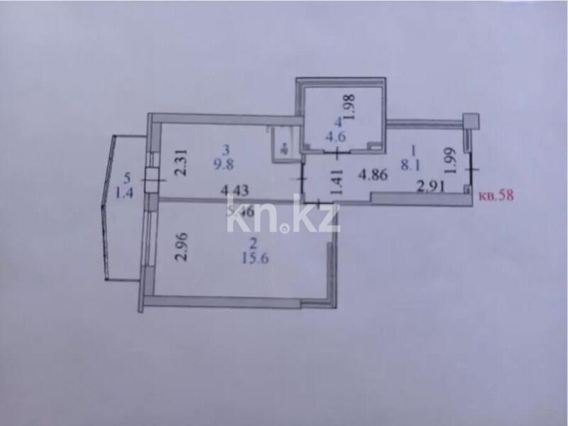 Продажа 1-комнатной квартиры, 39.5 м² - Продажа однокомнатных квартир в Астане - страница 47 фото 6 из 6