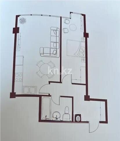 Продажа 2-комнатной квартиры, 56.5 м² - Продажа квартир в новостройках Алматы с фото - страница 26 фото 1 из 1