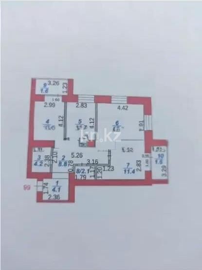 Продажа 3-комнатной квартиры, 80 м² - Продажа трехкомнатных квартир на Юго-Востоке Караганды - страница 14 фото 7 из 7