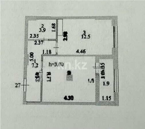 Продажа 1-комнатной квартиры, 41.5 м² - Продажа однокомнатных квартир в р-не Нура Астаны - страница 33 фото 3 из 3