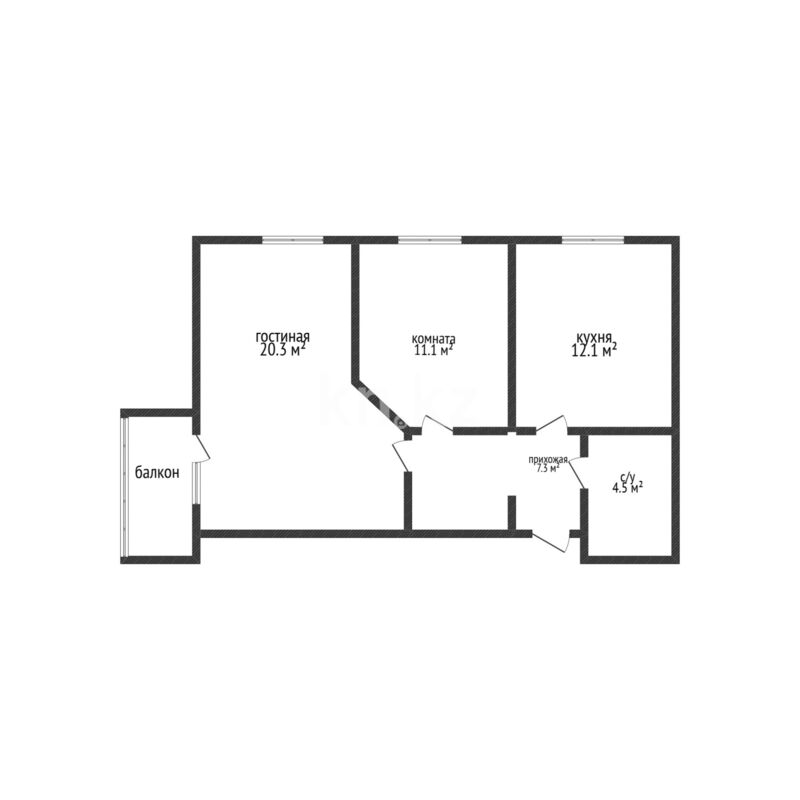 Продажа 2-комнатной квартиры, 56.6 м² - Продажа двухкомнатных квартир в Костанае фото 15 из 15