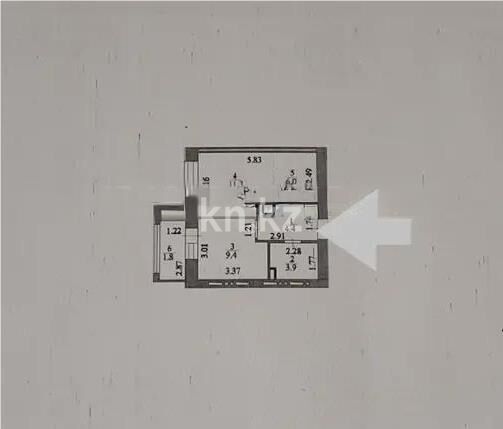 Продажа 2-комнатной квартиры, 37 м² - Продажа двухкомнатных квартир в р-не Сарайшык Астаны - страница 17 фото 6 из 6
