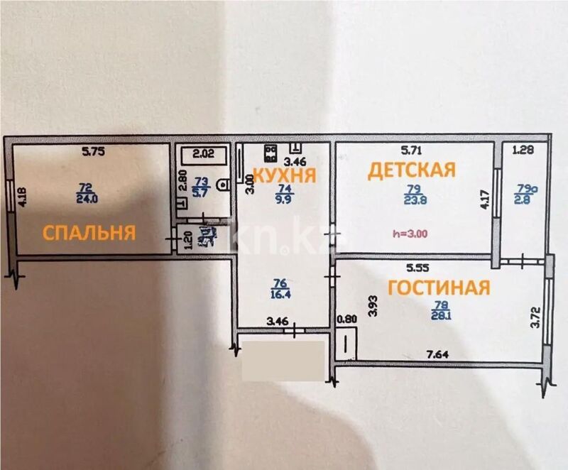 Продажа 3-комнатной квартиры, 98 м² - Продажа трехкомнатных квартир в Ауэзовском р-не Алматы - страница 24 фото 5 из 5