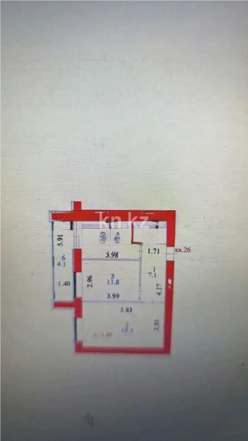 Продажа 2-комнатной квартиры, 55 м² - Продажа двухкомнатных квартир в кирпичном доме в Казахстане фото 1 из 1