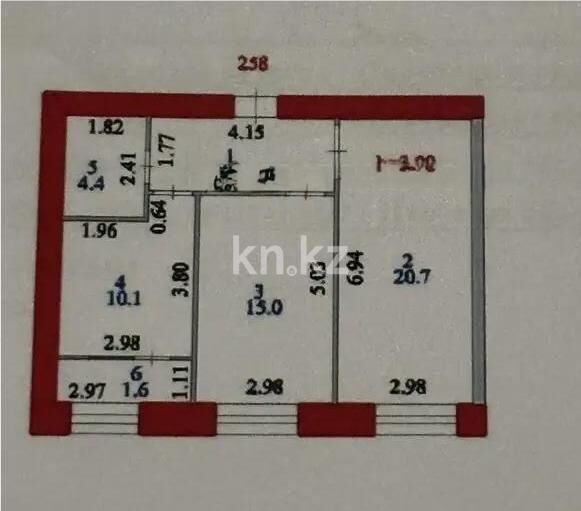 Продажа 2-комнатной квартиры, 59.1 м² - Продажа двухкомнатных квартир в Астане - страница 10 фото 1 из 1