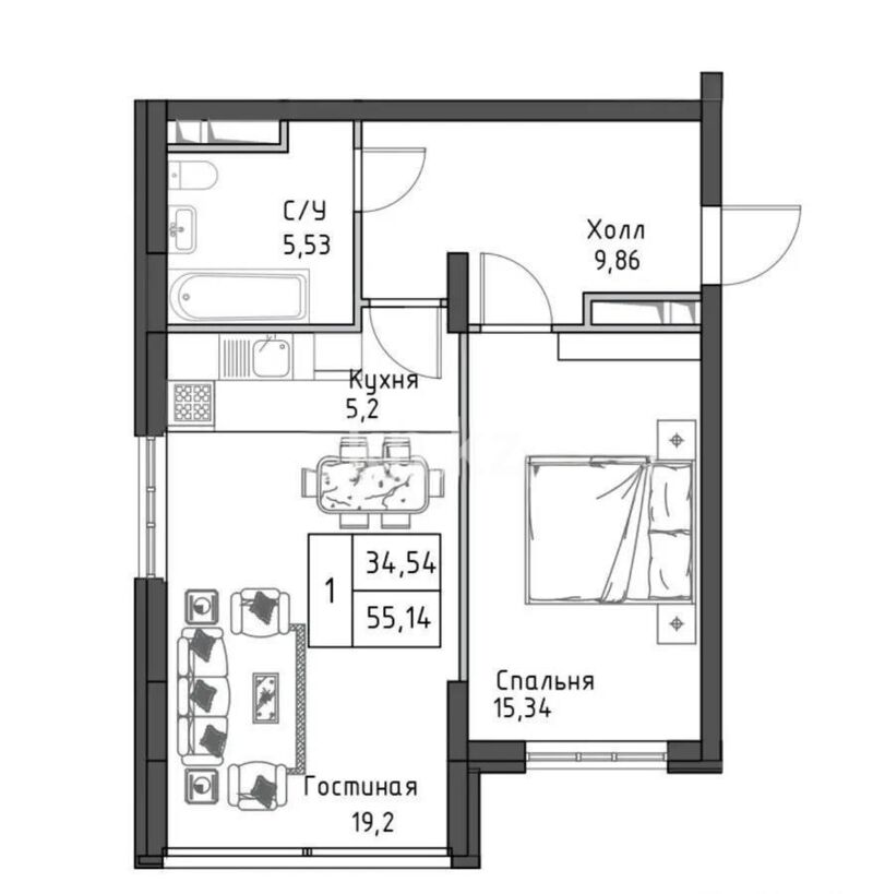 Продажа 2-комнатной квартиры, 56 м² - Продажа гаражей в Жезказгане фото 4 из 4