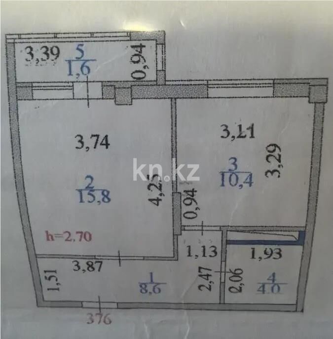 Продажа 1-комнатной квартиры, 40.4 м² - Продажа однокомнатных квартир в р-не Нура Астаны - страница 25 фото 4 из 4