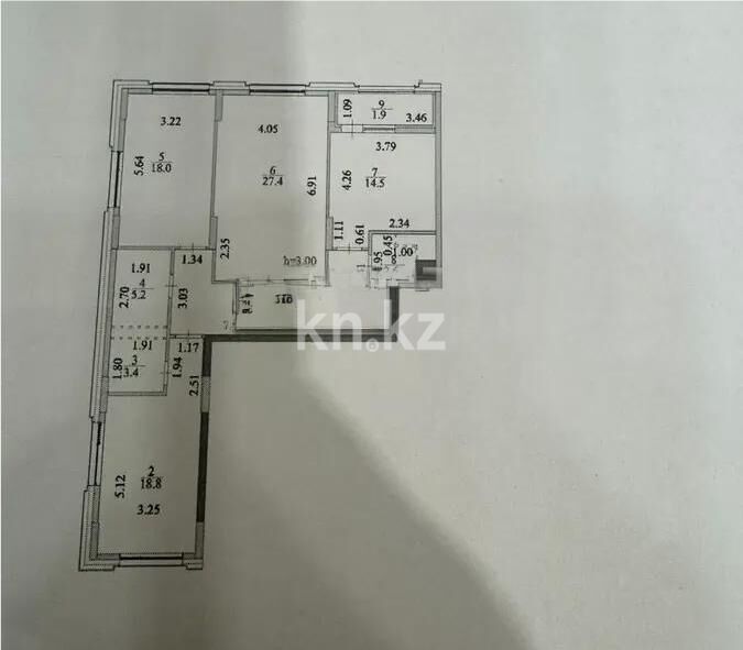 Продажа 3-комнатной квартиры, 109 м² - Продажа квартир в Астане - страница 20 фото 1 из 1