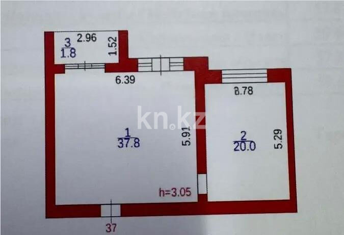 Продажа 2-комнатной квартиры, 59 м² - Продажа квартир в Караганде - страница 12 фото 5 из 5
